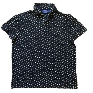Ralph Lauren POLO Short Sleeve Black and White Polo Shirt